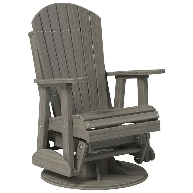 Poly Lumber Adirondack Swivel Glider Chair