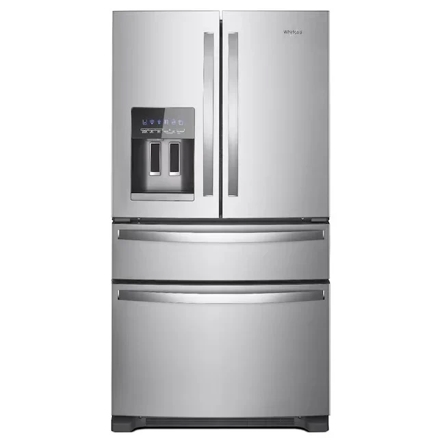 Whirlpool 24.5-cu ft 4-Door French Door Refrigerator with Ice Maker (Fingerprint Resistant Stainless Steel) ENERGY STAR