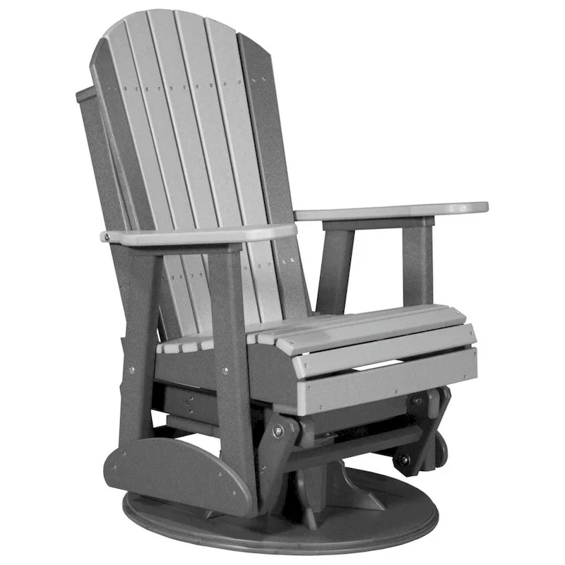 Poly Lumber Adirondack Swivel Glider Chair
