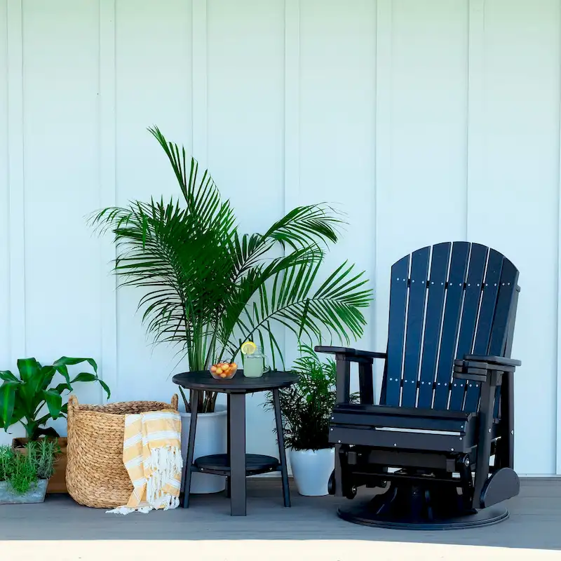 Poly Lumber Adirondack Swivel Glider Chair
