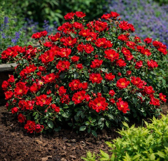 Scarlet Groundcover Rose (Rosa) - #2 Container